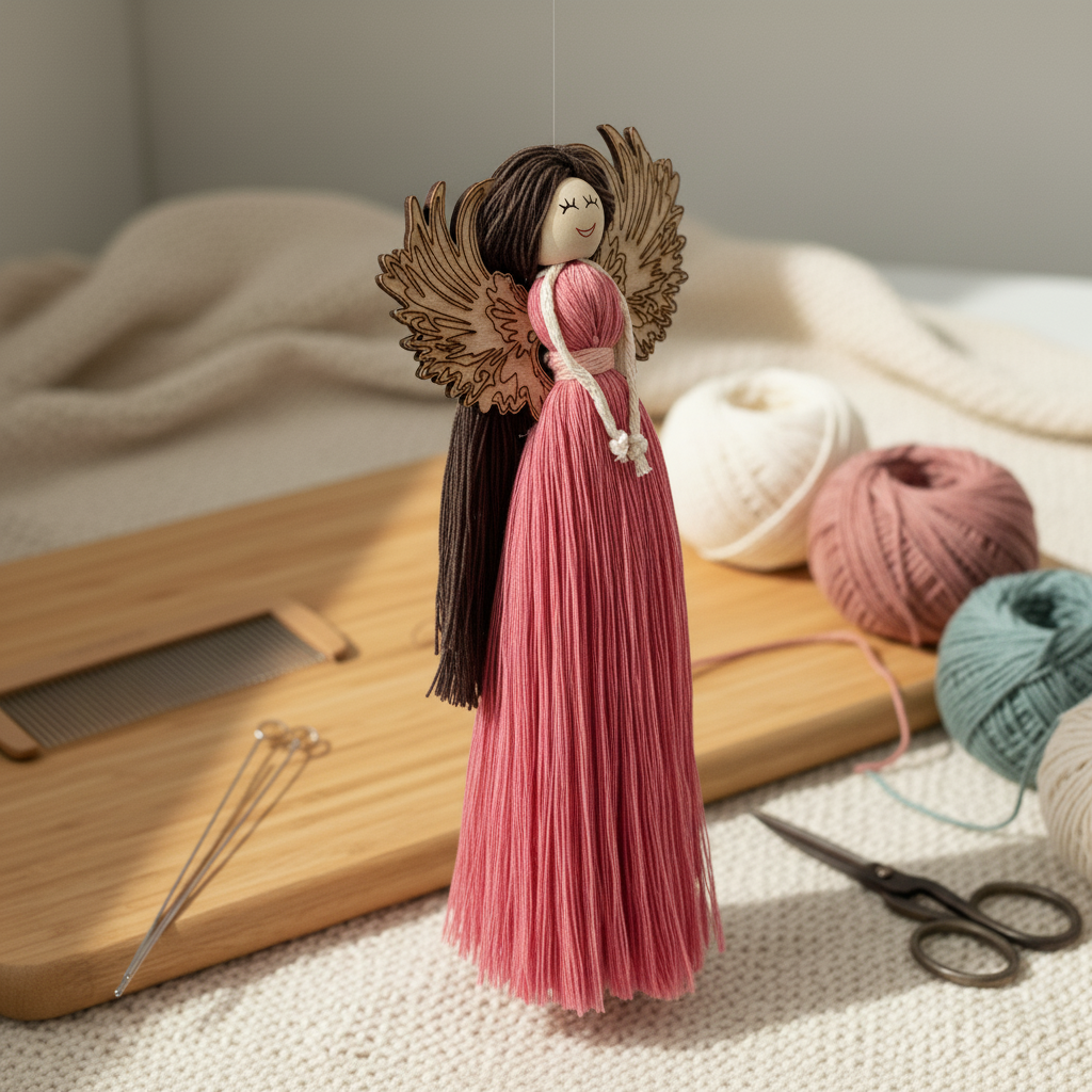 Andělky a panenky macramé