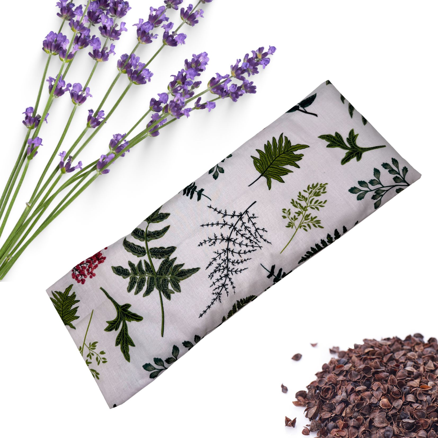 Nahřívací polštářek s pohankou a levandulí - Kapradí