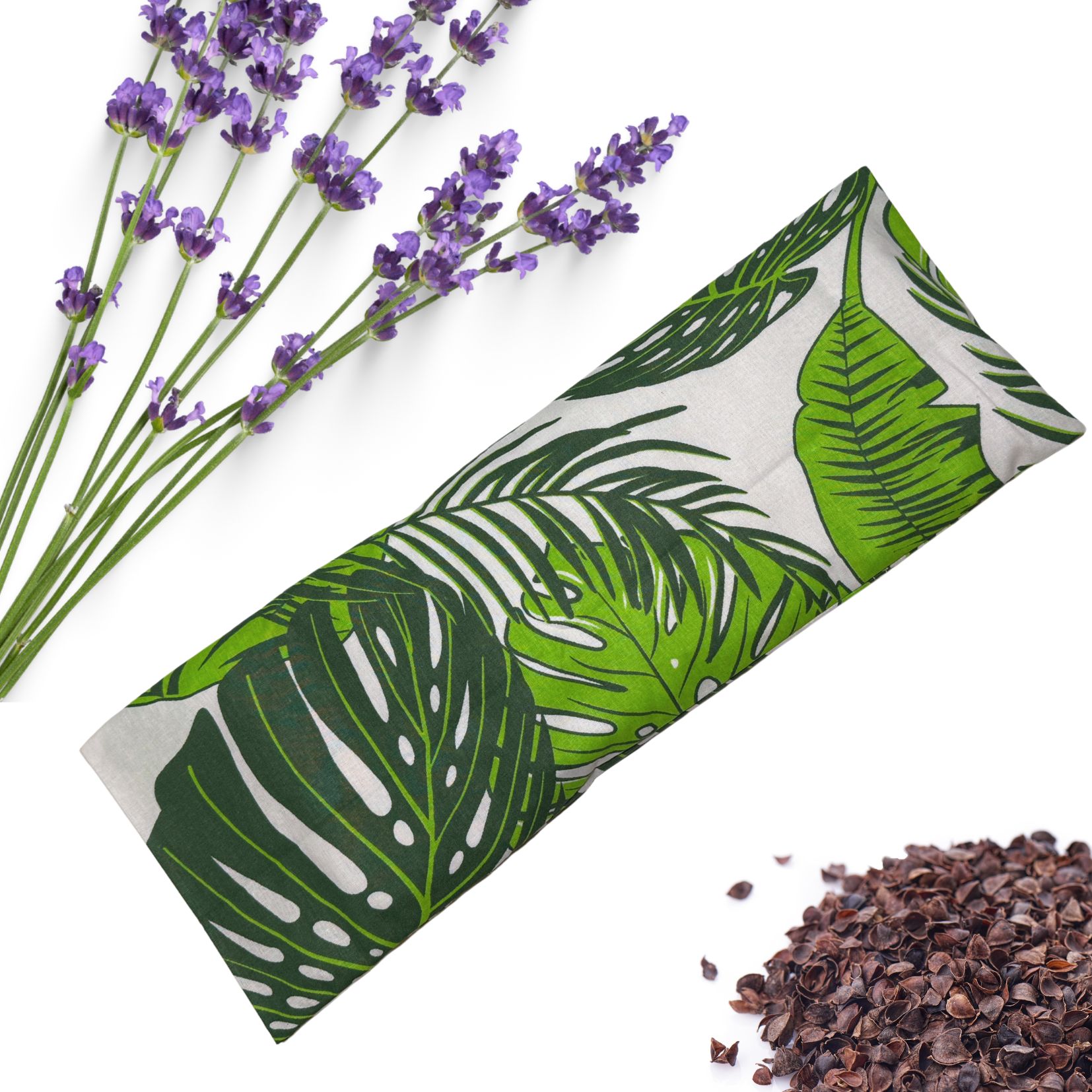 Nahřívací polštářek s pohankou a levandulí - Listy